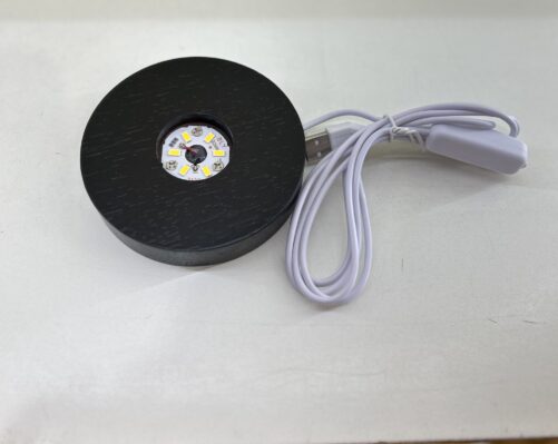 LED  DARK WOOD LIGHT W/PLUG IN