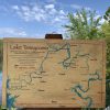 WOOD LAKE TANEYCOMO VINT/RED MAP 24" X 36"