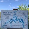 TABLE ROCK LAKE METAL BL/WHT MAP 10" X 15"
