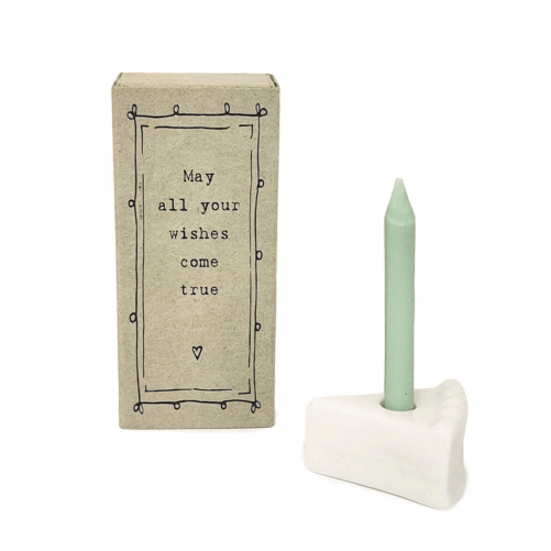 Slice of Cake with Candle in GB