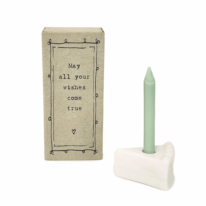 Slice of Cake with Candle in GB
