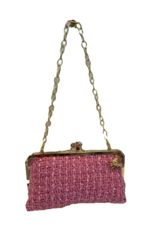 TRIXIE PINK TWEED WITH BUMBLEBEE