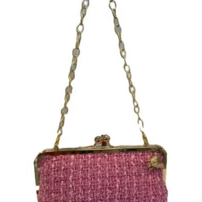 TRIXIE PINK TWEED WITH BUMBLEBEE