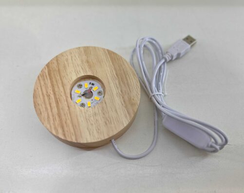 LED BLONDE WOOD LIGHT W/PLUG IN