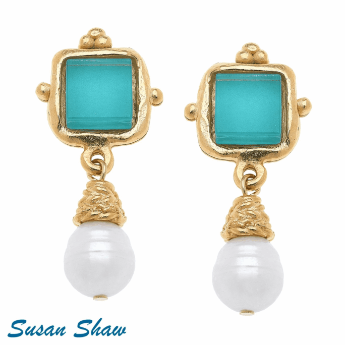 Madeline Pearl Drop Earrings