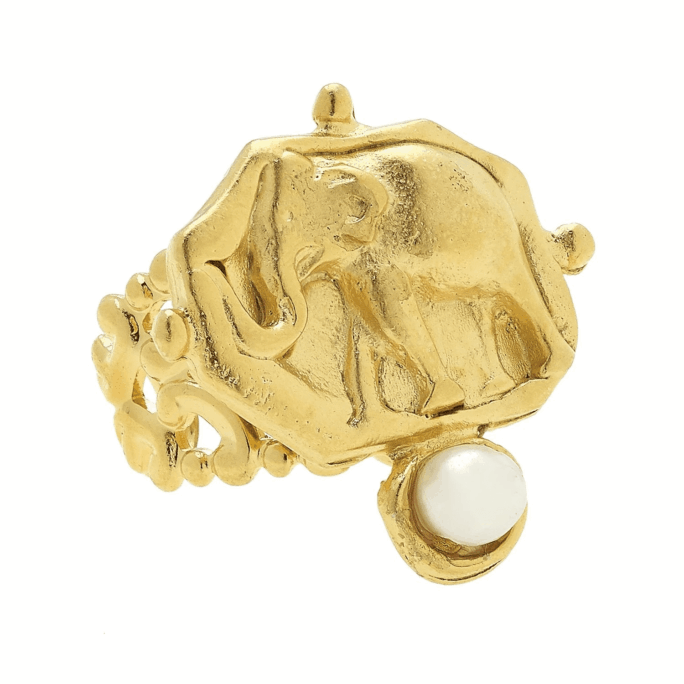 RING PEARL ELEPHANT