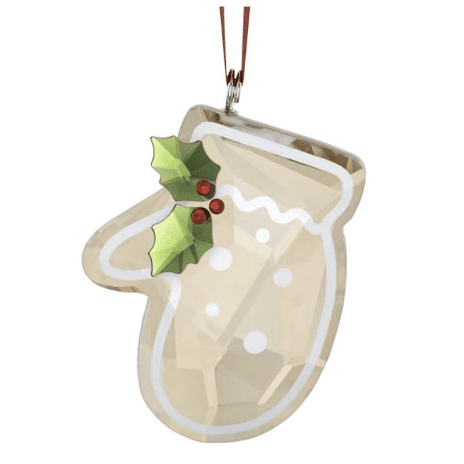 HOLIDAY CHEERS GINGERBREAD GLOVE ORNAMENT
