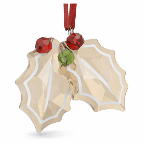 HOLIDAY CHEERS HOLLY LEAVES ORNAMENT