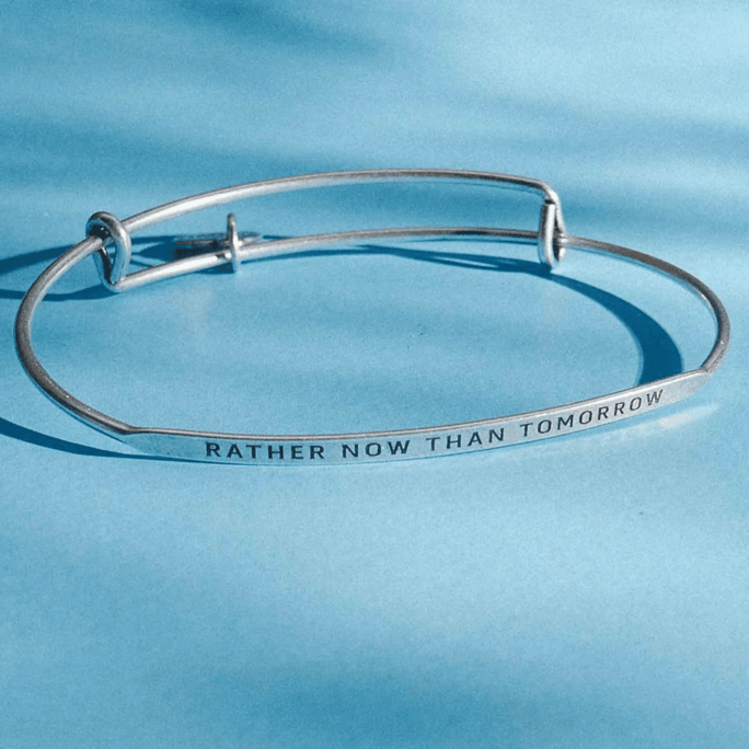 Rather Now Than Tomorrow POSY Silver