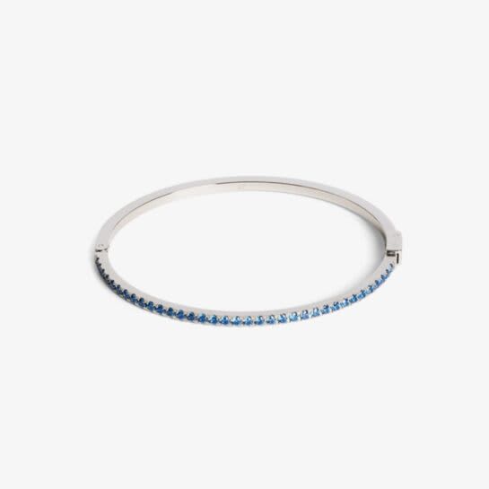 Bangle Blue-Silver sz. 19