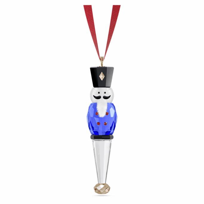 HOLIDAY CHEERS NUTCRACKER ORNAMENT BLUE