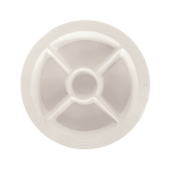 DIVIDED DISH W/ RISER ATTACHMENT