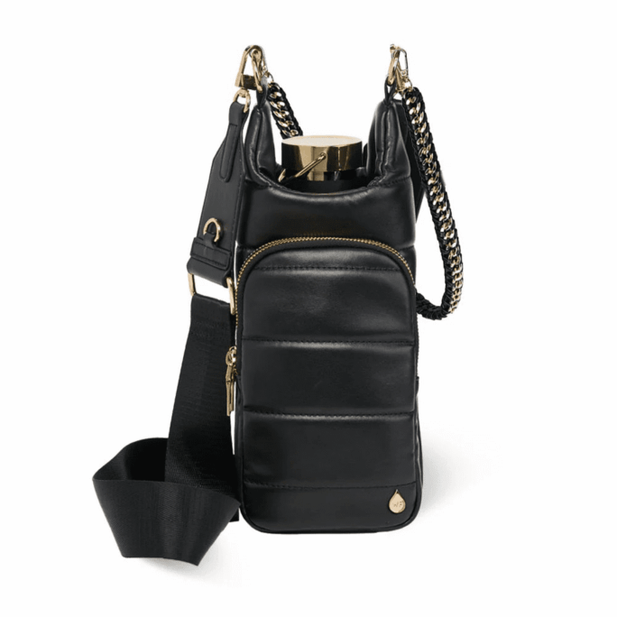 HYDROBAG HANDLE VEGAN LEATHER W/ STRAP BUNDLE BLACK