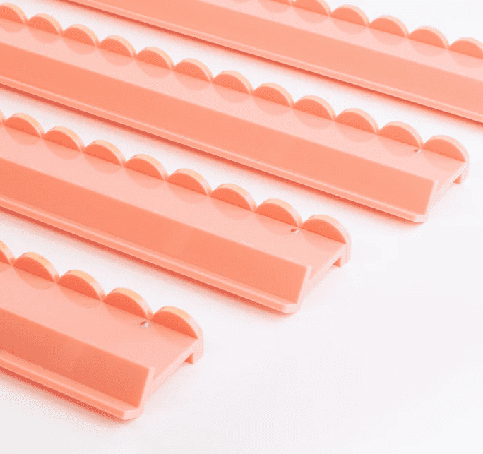 MISS MAHJONG RACKS SCALLOPED ACRYLIC PEACH SORBET