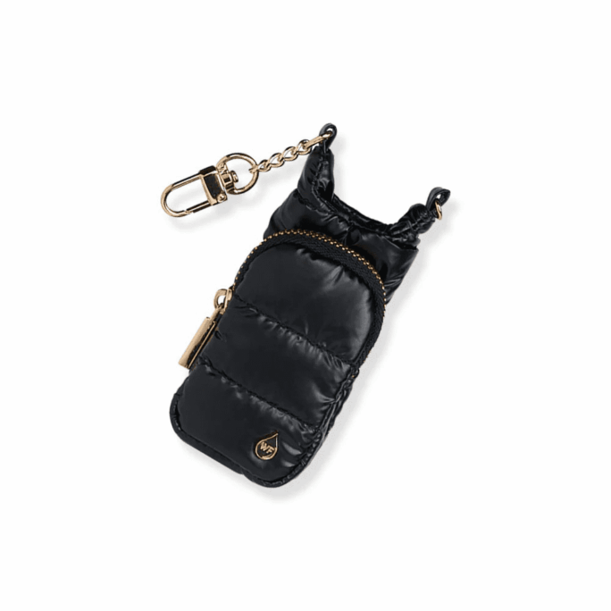 MINI HYDROBAG CHARM BLACK SHINY