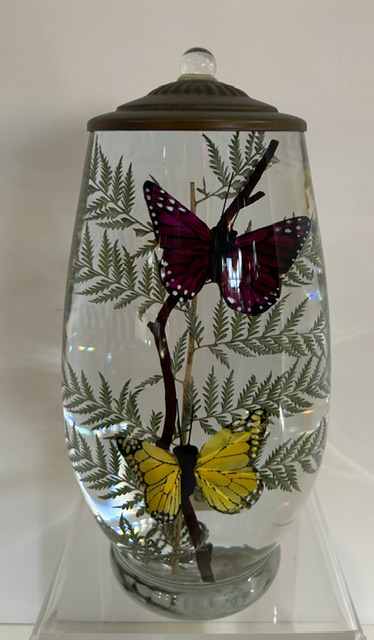 BRANDY MONARCH AND PURPLE BUTTERFLY