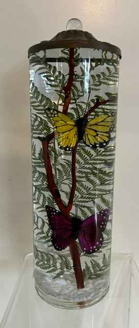 CYL TALL BUTTERFLY MONARCH/ PURPLE