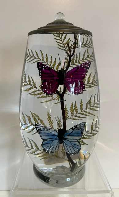 BRANDY PURPLE AND BLUE BUTTERFLY