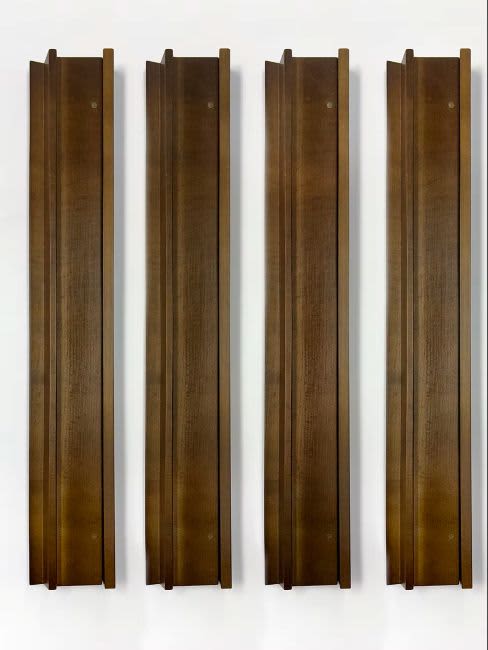 BROWN BEECH WOOD RACKS 19 INCHES