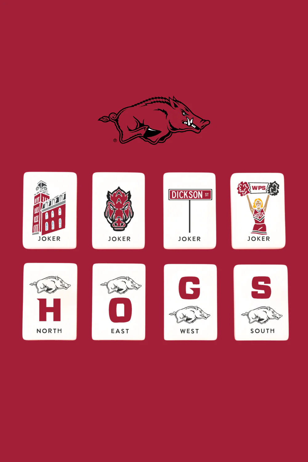 U OF ARKANSAS MAHJONG TILE SET - Image 6
